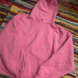 Akimbo Pink Pullover Hoodie - Bright Bubblegum Pink